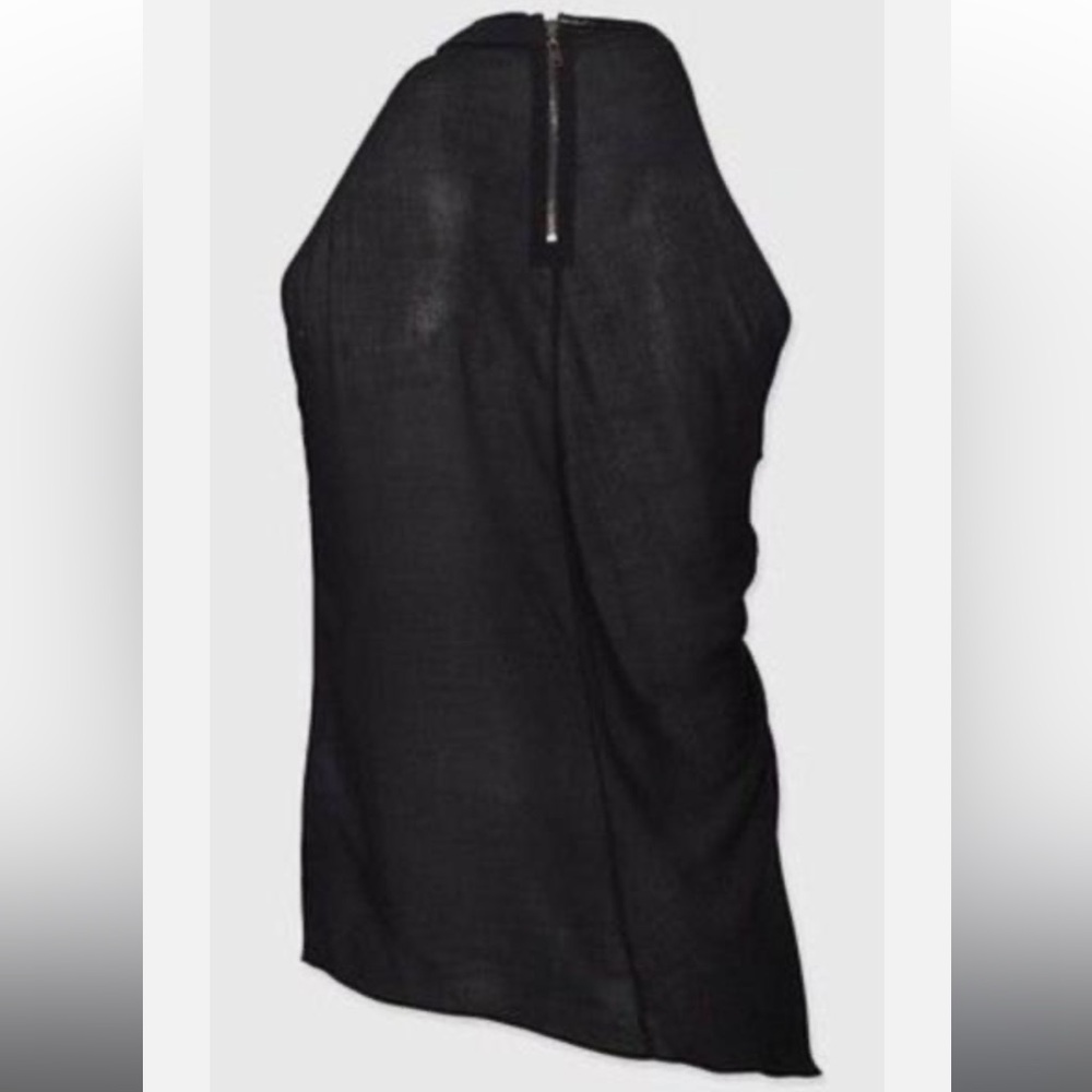 Helmut Lang Lush Voile Twist Neck Top - Picture 3 of 7